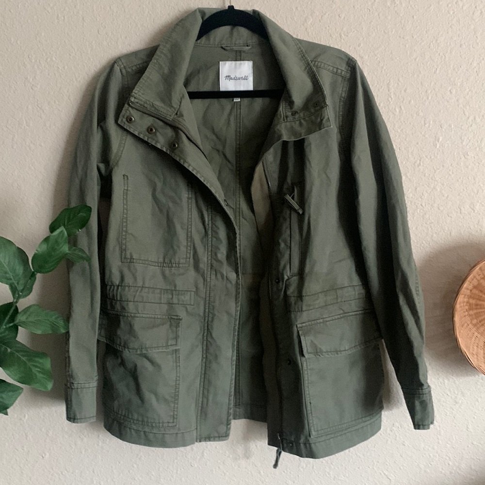 Madewell cotton military jacket